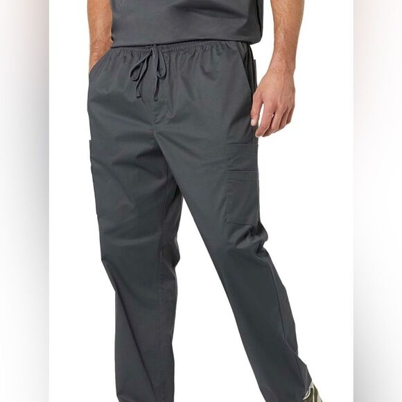 Amazon Essentials Men's Elastic Drawstring Waist Scrub Pant Medium NWOT - Picture 1 of 10